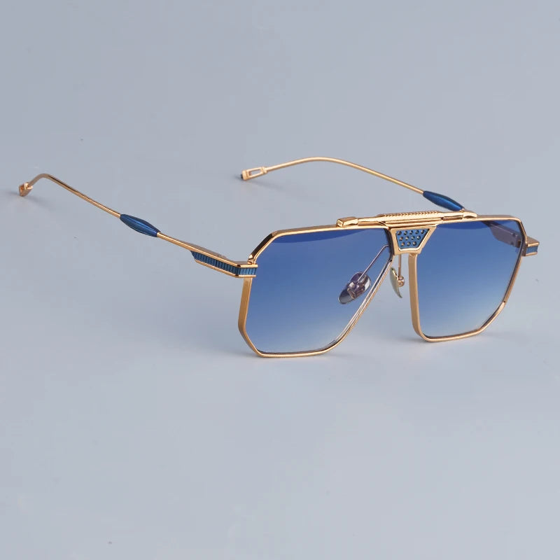 Lunettes de Soleil Ovales Alliage Punk Haute Rue Dégradé UV400 Unisexe – CLEVI Paris