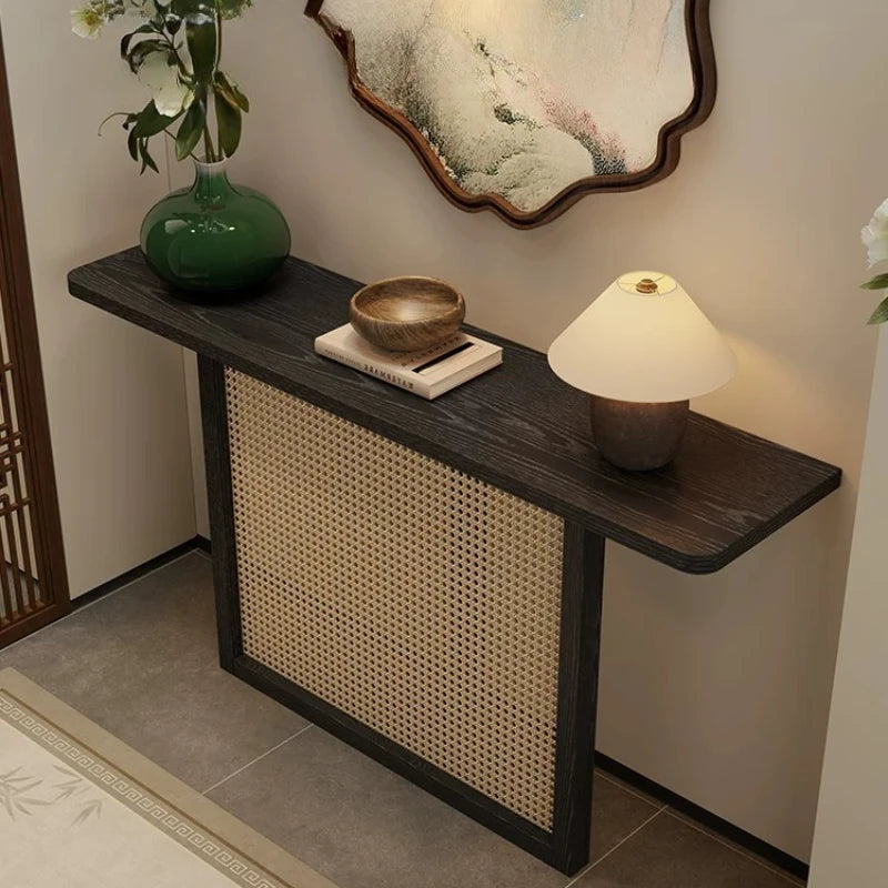 Console en chêne rouge avec tiroirs – CLEVI Paris