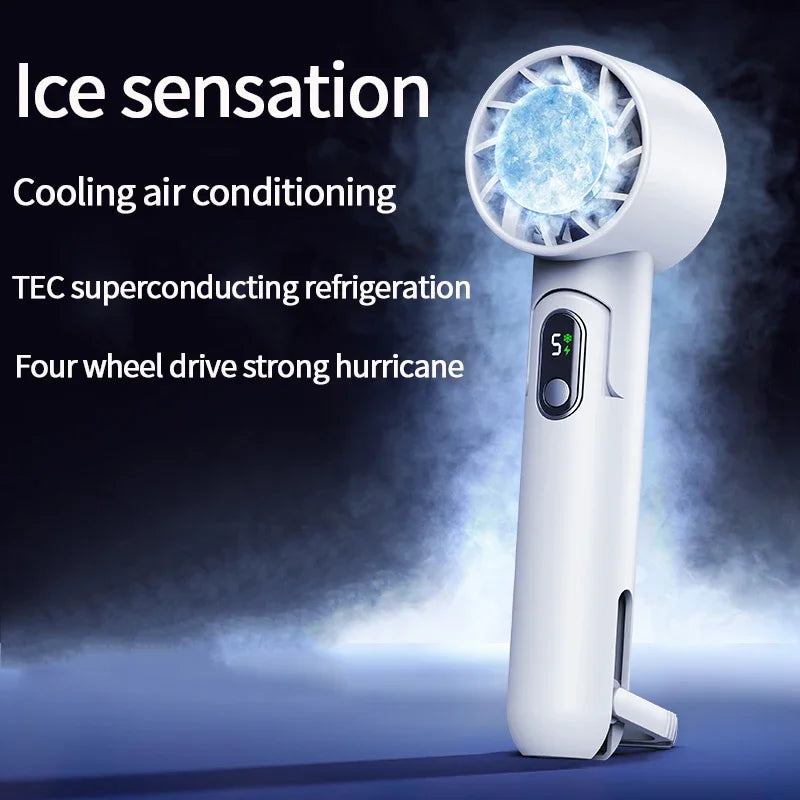 Ventilateur de cou pliable rechargeable 5 vitesses – CLEVI Paris