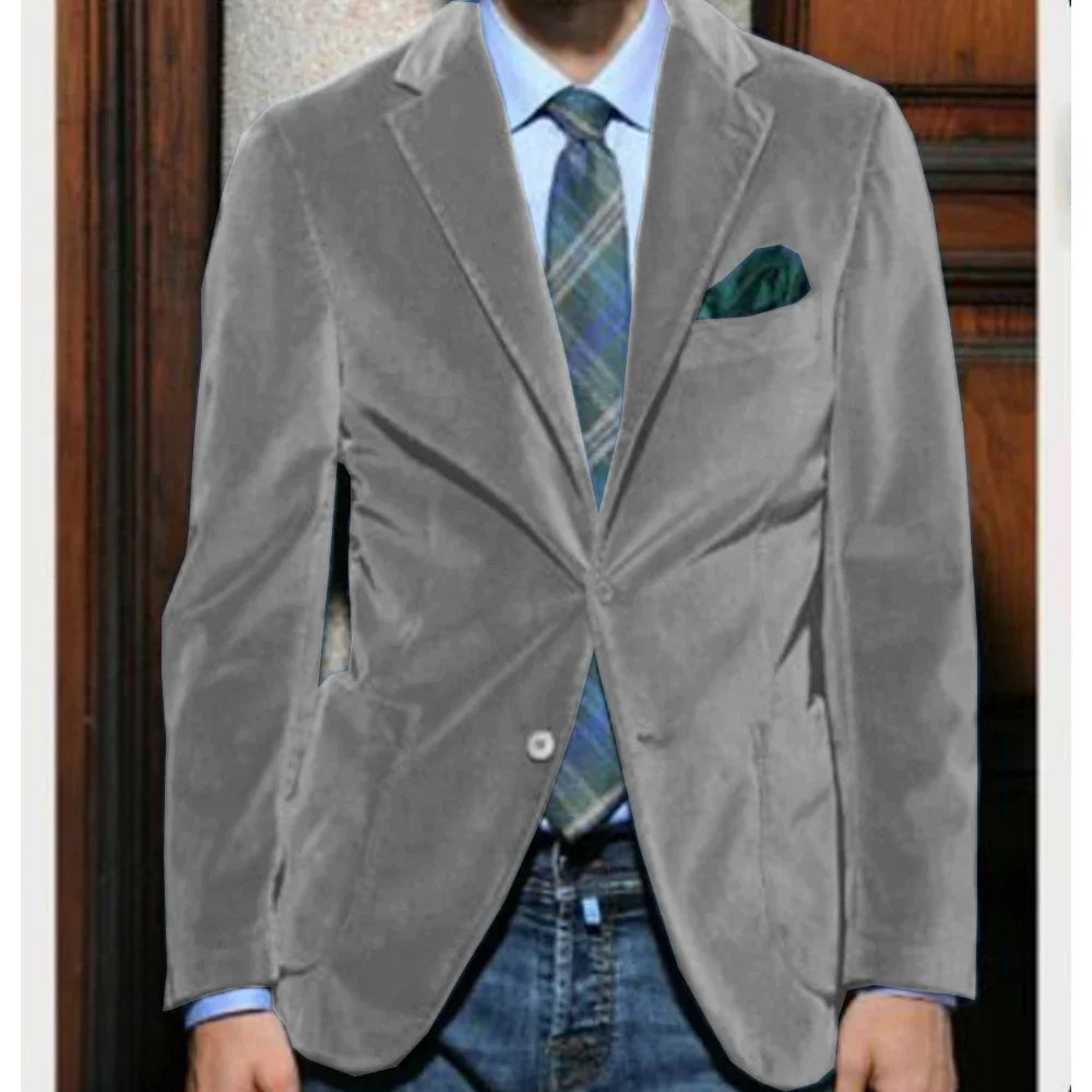Costume Homme Velours 2 Pièces – CLEVI Paris