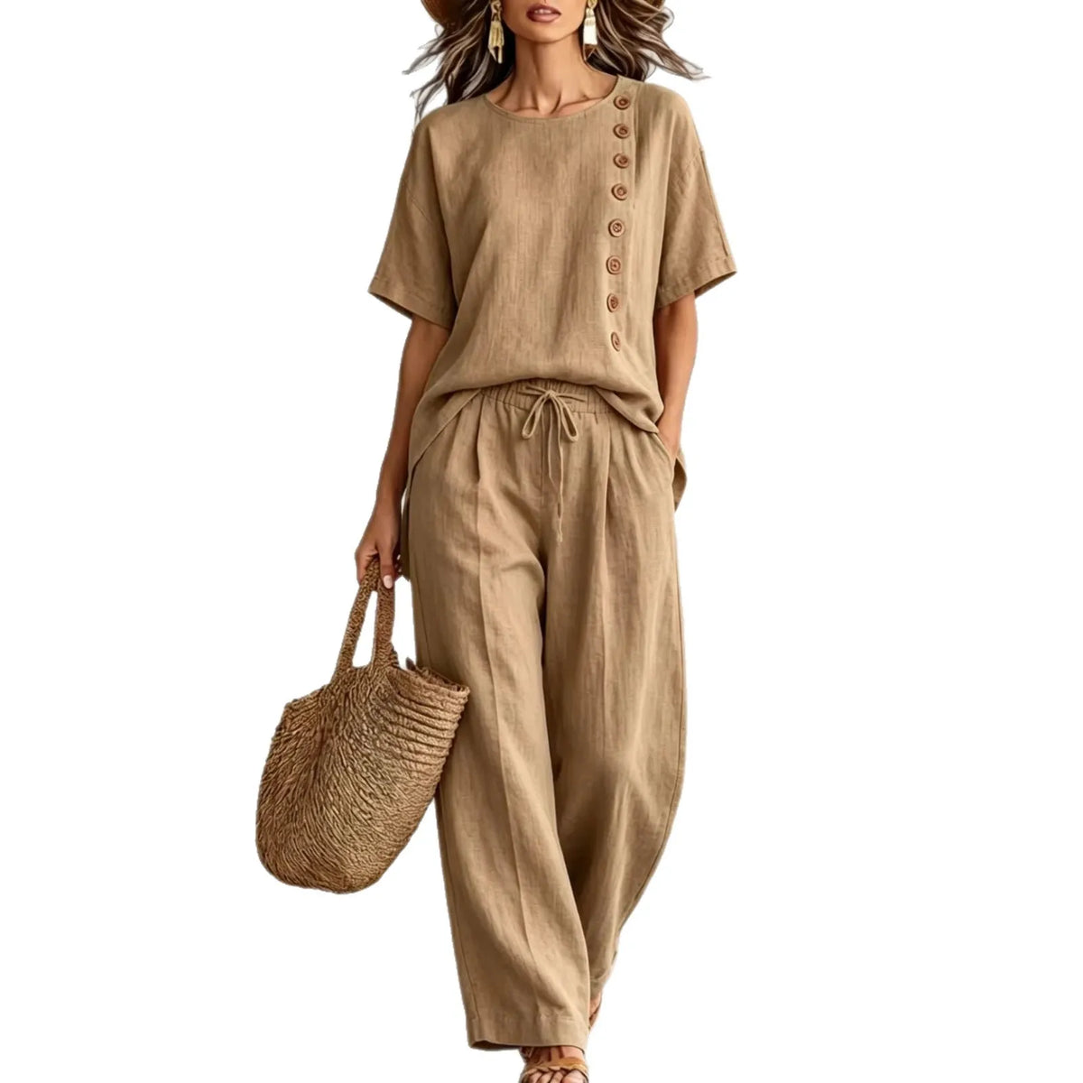 Ensemble femme haut ample et pantalon – CLEVI Paris