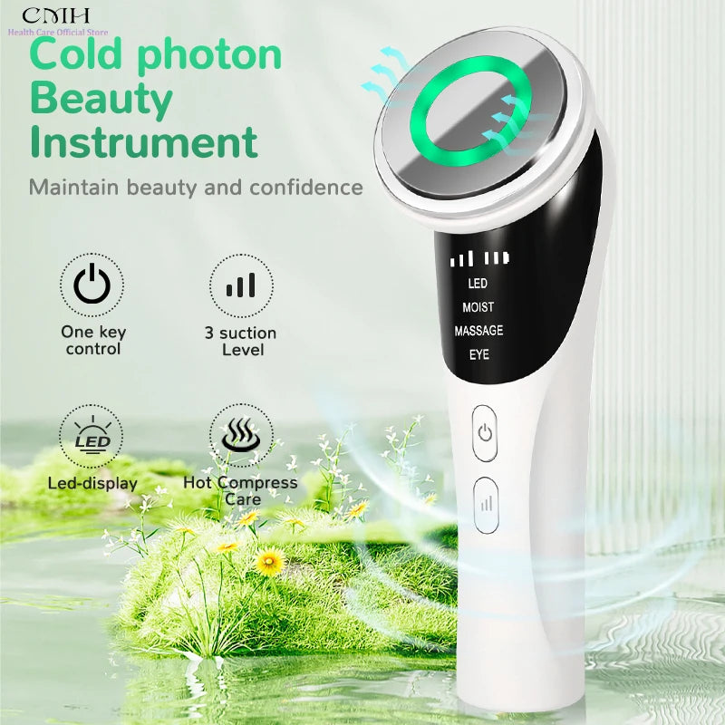 Masseur facial vibrant rechargeable blanc – CLEVI Paris