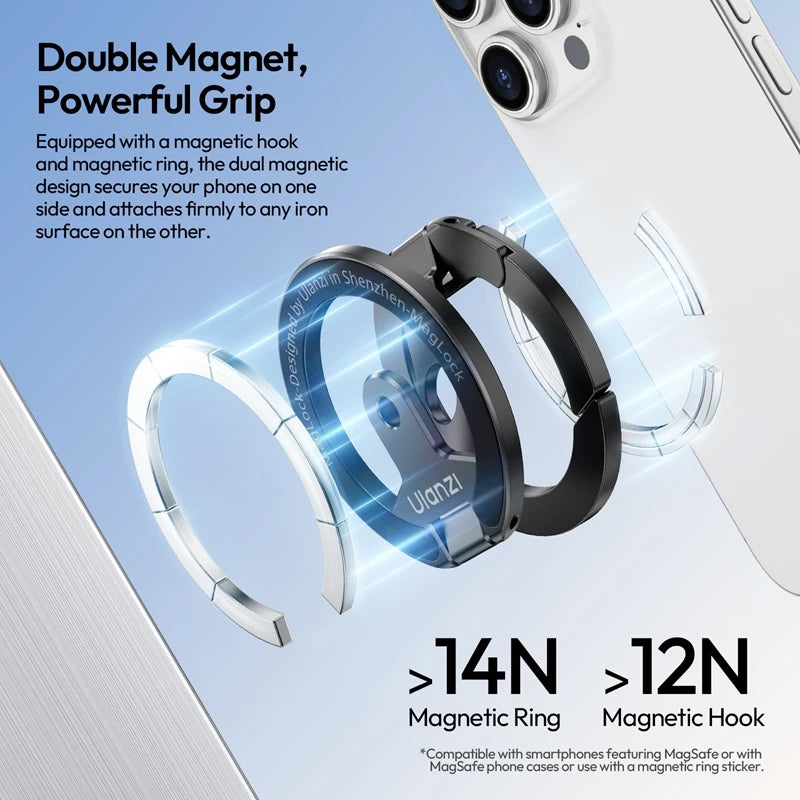 Support magnétique Ulanzi MA02 MagLock pliable – CLEVI Paris