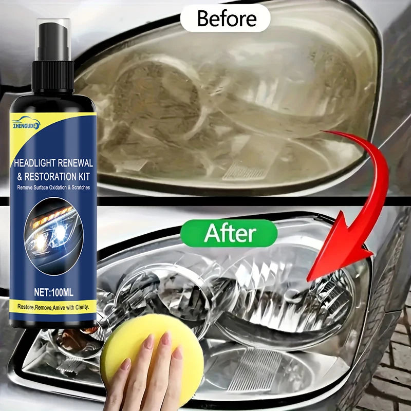Spray d’entretien pour phares auto 100 ml – CLEVI Paris