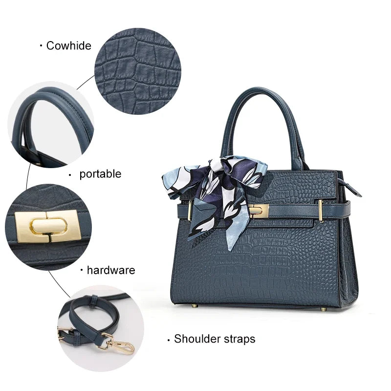 Mini sac à main femme effet croco – CLEVI Paris