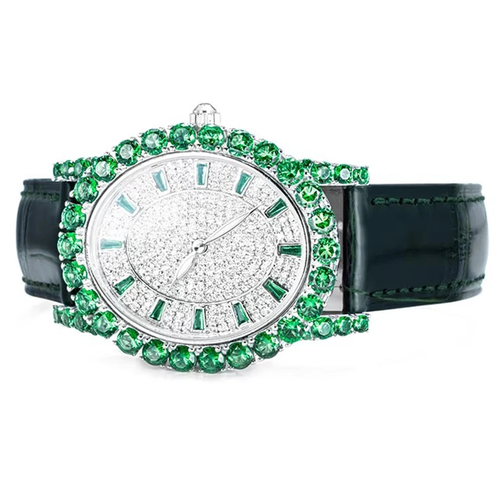 Montre Femme Émeraude Saphir Argent 925 Vintage – CLEVI Paris
