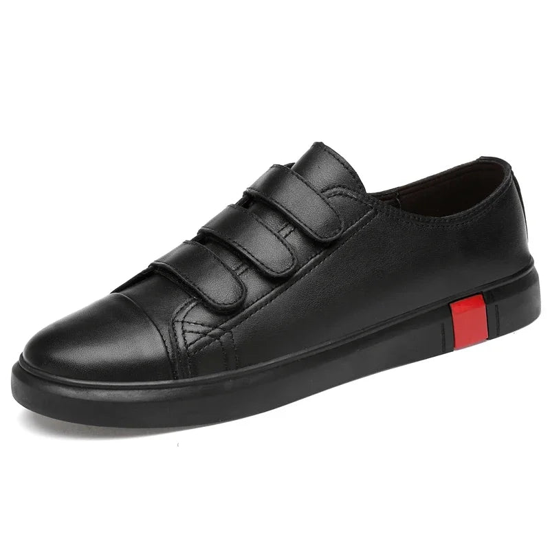 Sneakers Cuir Véritable Homme Style Coréen – CLEVI Paris