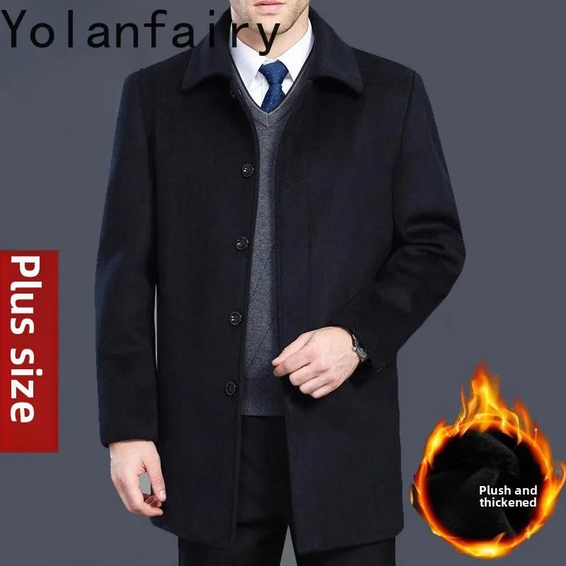 Manteau homme en cachemire et laine – CLEVI Paris