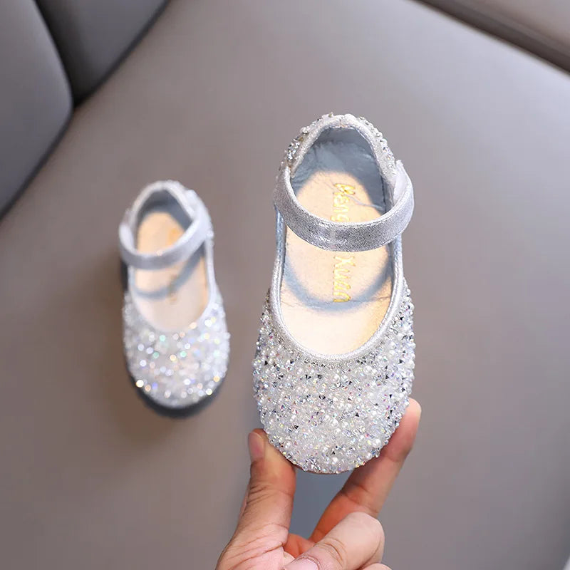 Chaussures fille à nœud, perles et strass – CLEVI Paris