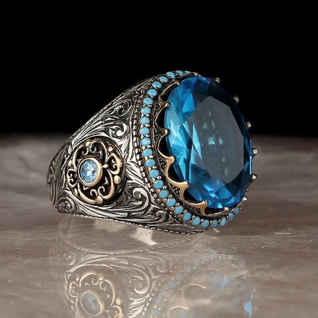 Bague Unisexe Zirconium Motif Géométrique – CLEVI Paris
