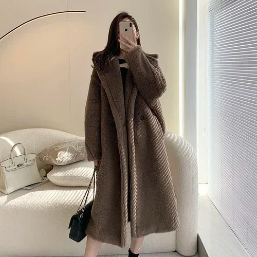 Manteau teddy femme boutonné – CLEVI Paris