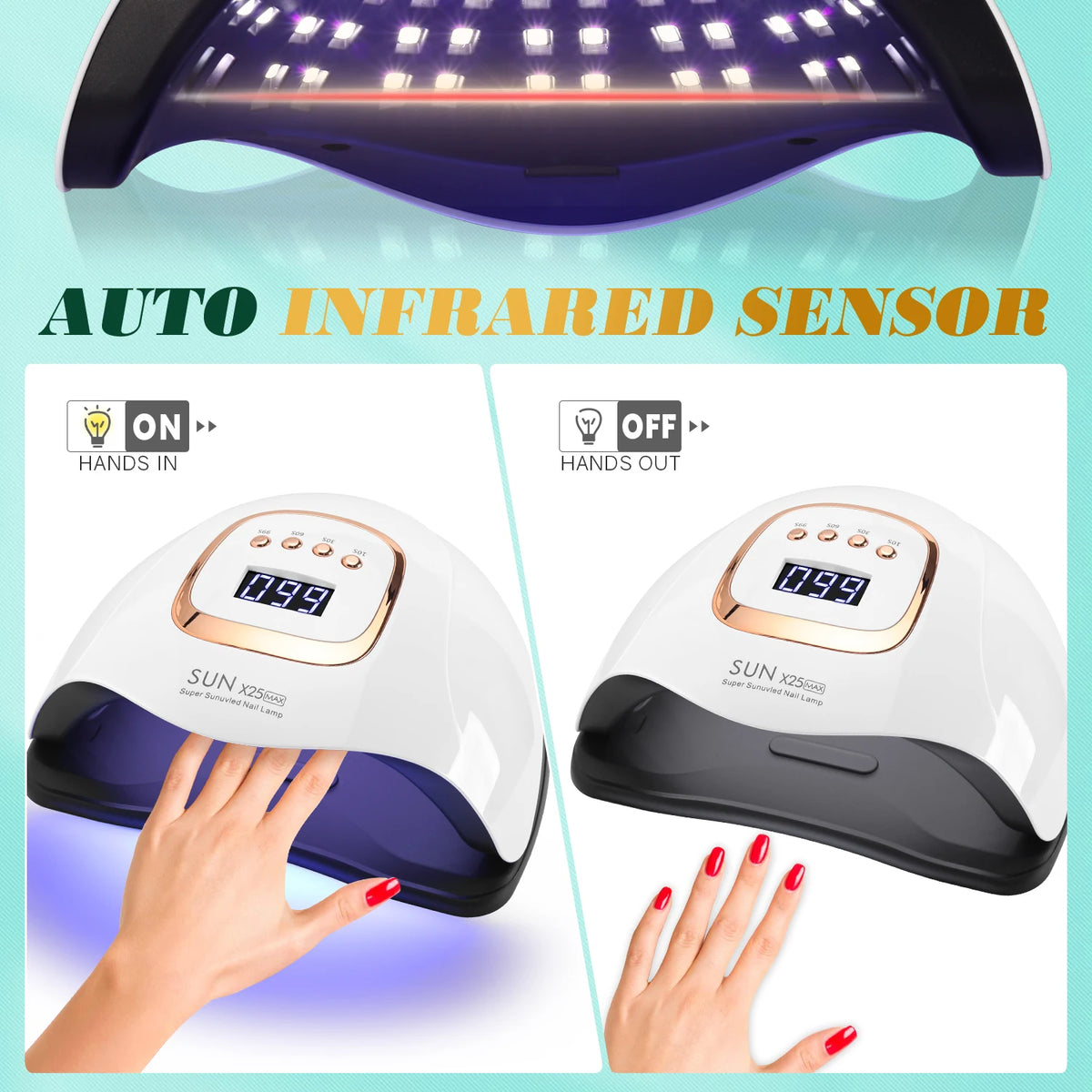 Lampe UV LED pour ongles 81 LED – CLEVI Paris
