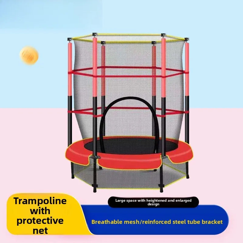 Trampoline d’intérieur enfant avec filet – CLEVI Paris