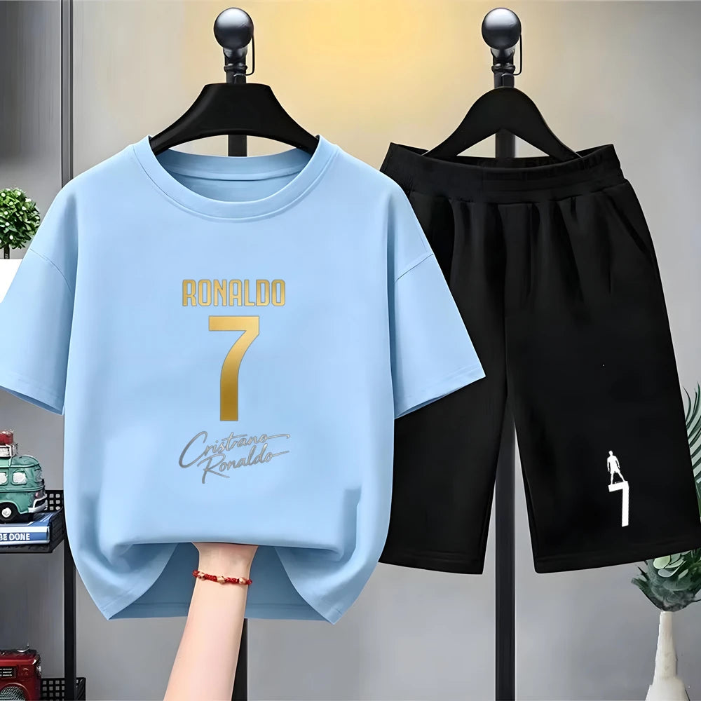 Ensemble sport enfant T-shirt et short – CLEVI Paris