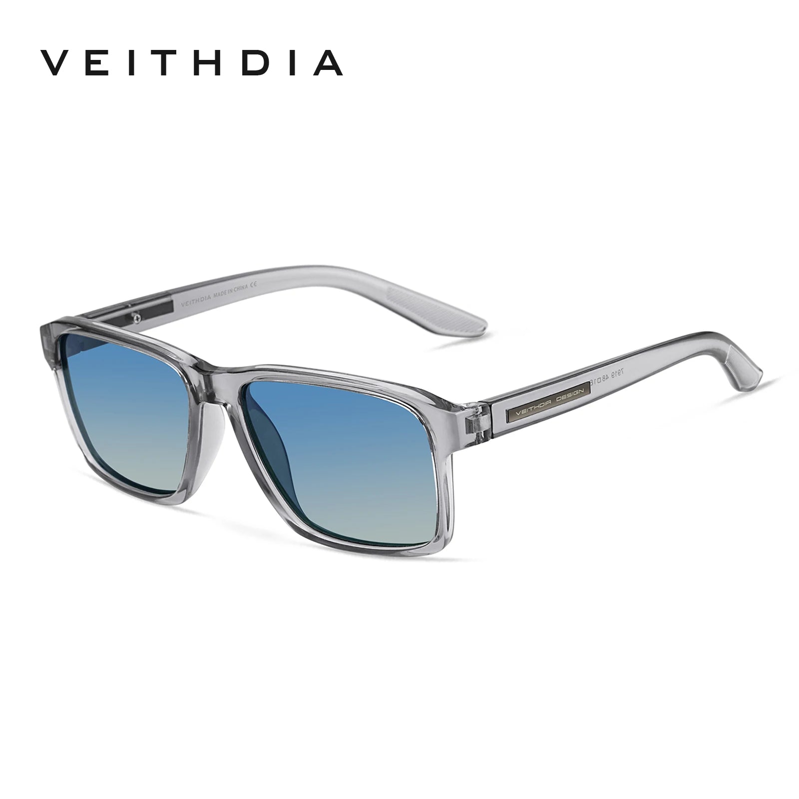Lunettes de Soleil Polarisées Carrées TR-90 – Verres TAC Photochromiques Miroir Anti-Reflets UV400 Sport – CLEVI Paris