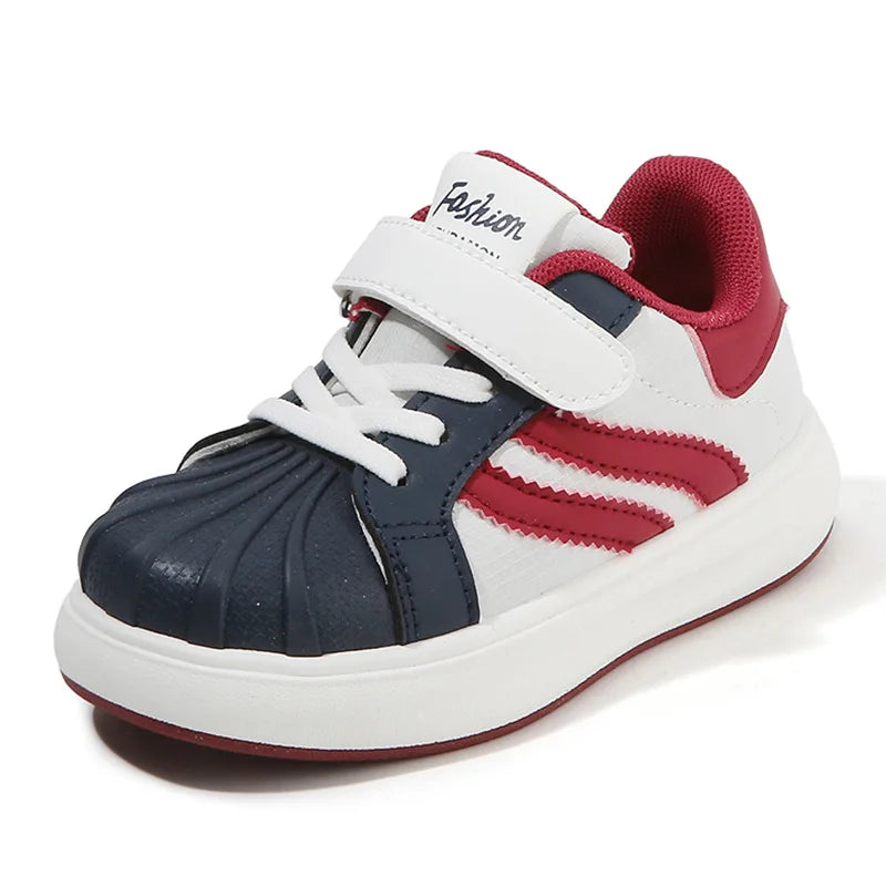 Baskets enfant à scratch style skate – CLEVI Paris