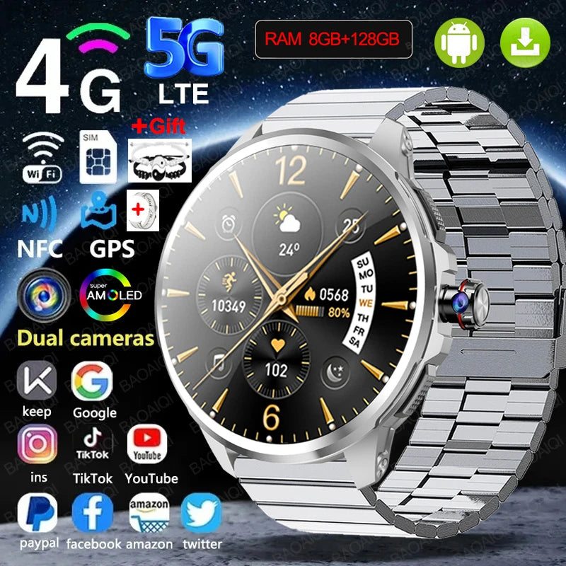 Montre connectée AMOLED 1,95 pouce GPS – CLEVI Paris