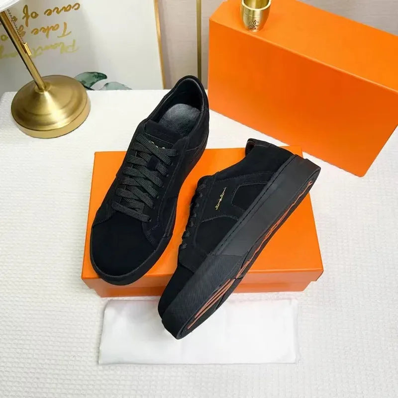Sneakers Cuir Blanc Plateforme Unisexe – CLEVI Paris
