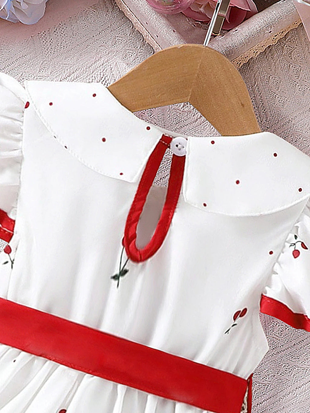 Robe bébé fille à manches bouffantes – CLEVI Paris