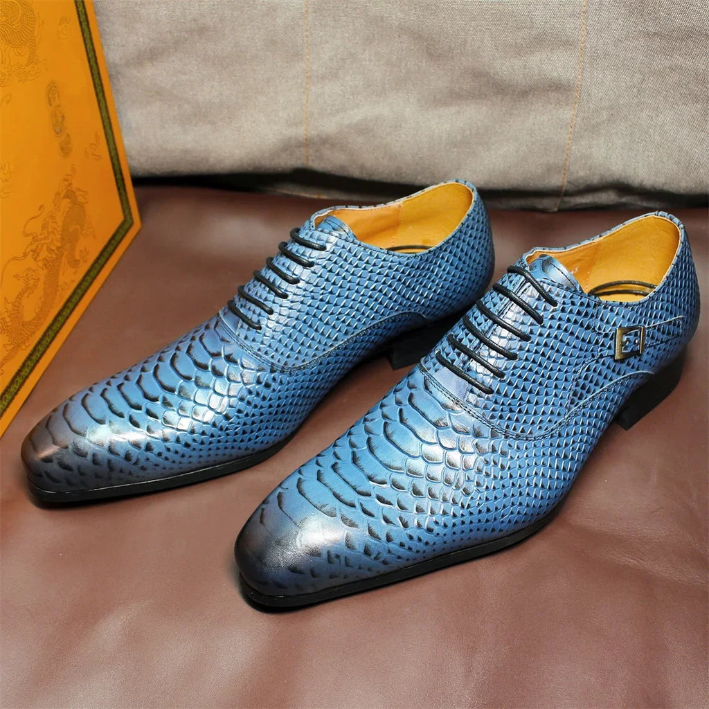 Oxford homme à lacets en cuir véritable – CLEVI Paris
