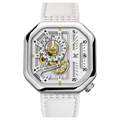 Montre Homme Automatique AGELOCER Racing Cyberpunk – Squelette 4 Couches Verre Saphir Étanche 5 Bars London Design Award – CLEVI Paris