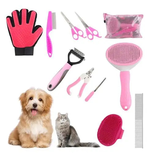 Kit de toilettage pour chat avec brosses – CLEVI Paris