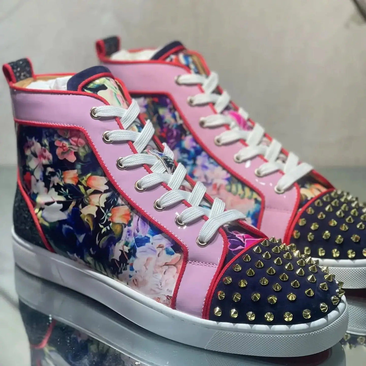 Sneakers montantes homme en cuir – CLEVI Paris