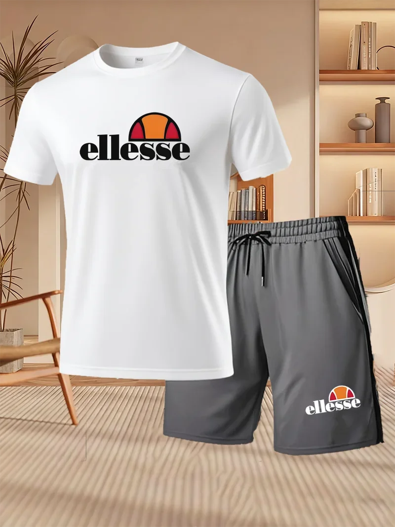 Ensemble homme t-shirt et short en polyester – CLEVI Paris