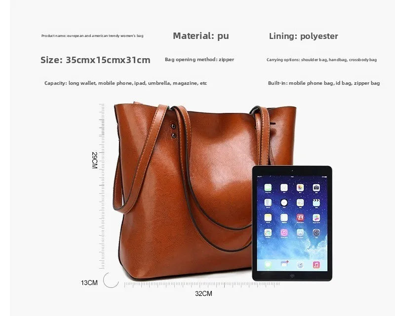 Sac Bandoulière Femme Cuir PU Carré Résistant Eau – CLEVI Paris