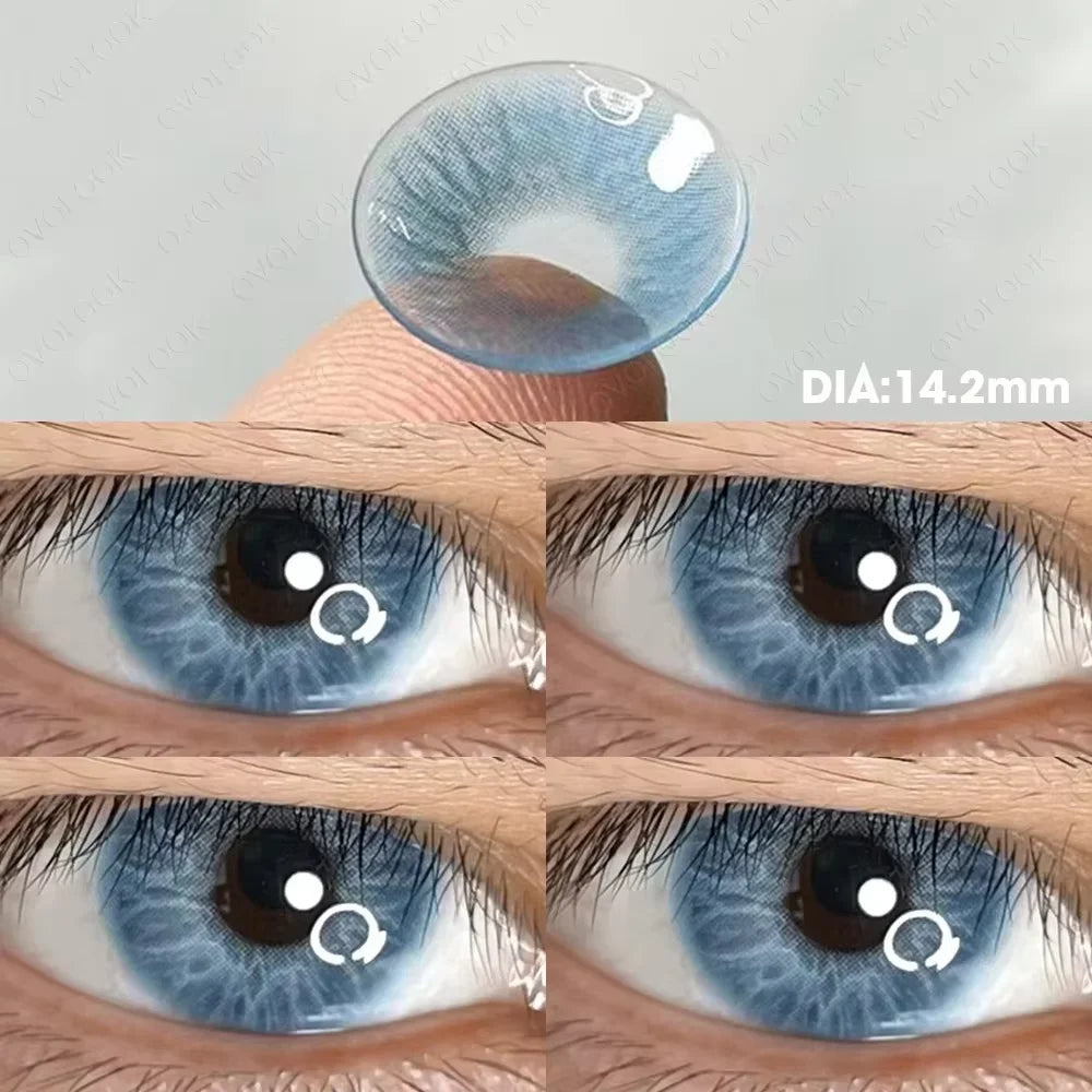 Lentilles de Couleur OVOLOOK Correctrices Myopie 9 Coloris 24 Degrés Port 6 Mois – CLEVI Paris