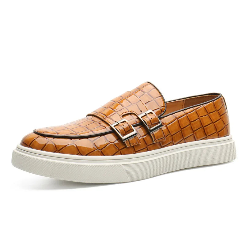 Loafers Homme Cuir Embossé Tassel Slip-On – CLEVI Paris