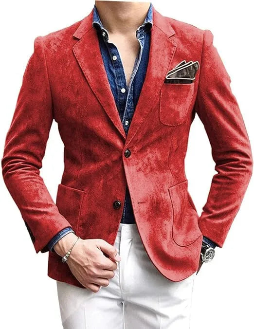 Blazer homme ajusté à deux boutons – CLEVI Paris