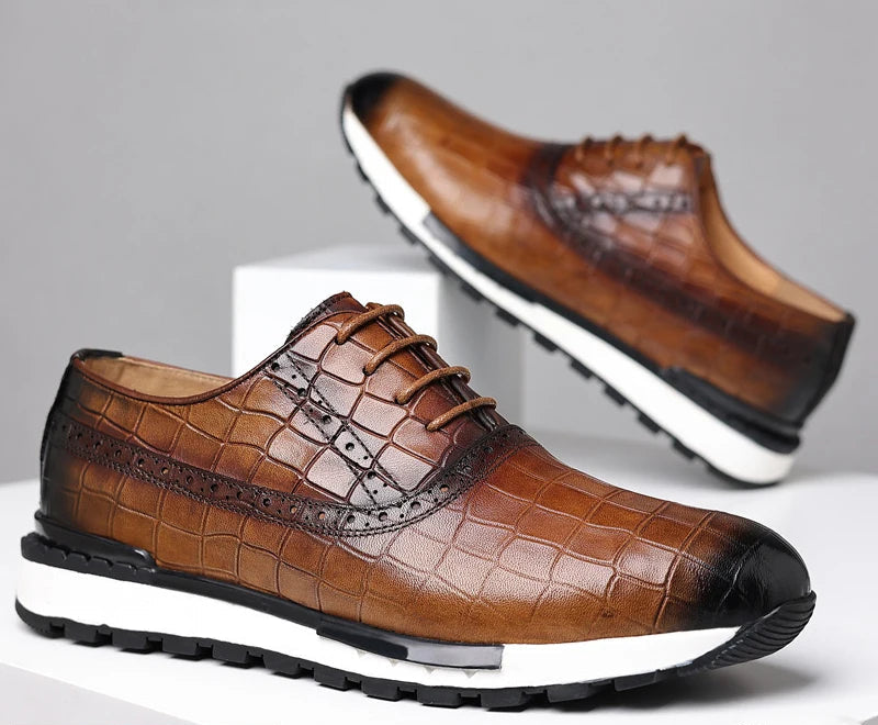 Sneakers Oxford Cuir Suède Homme – CLEVI Paris