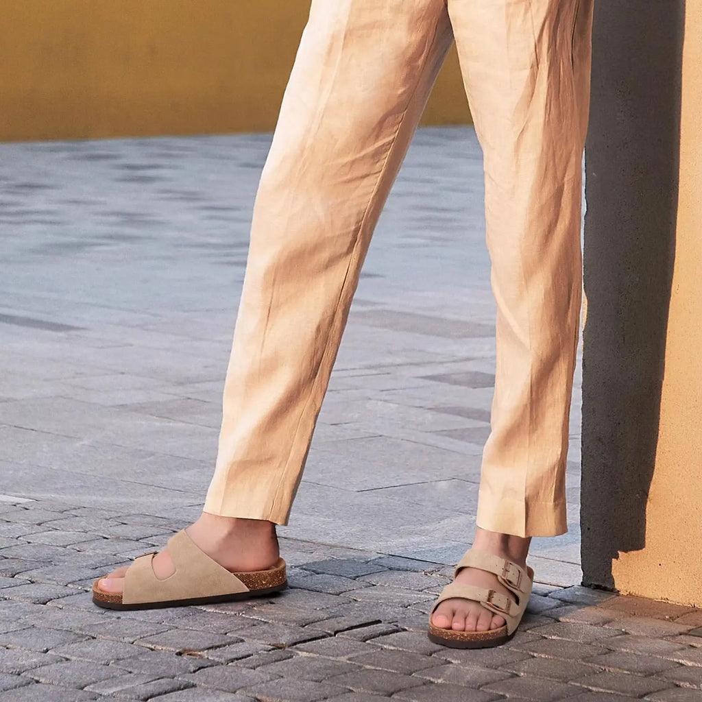 Sandales femme Evshine à double boucle – CLEVI Paris