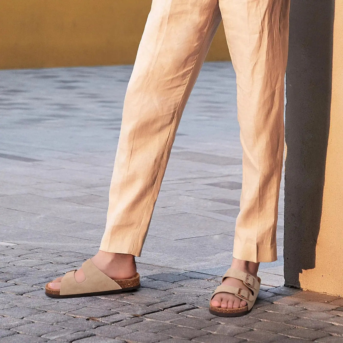 Sandales femme Evshine à double boucle – CLEVI Paris