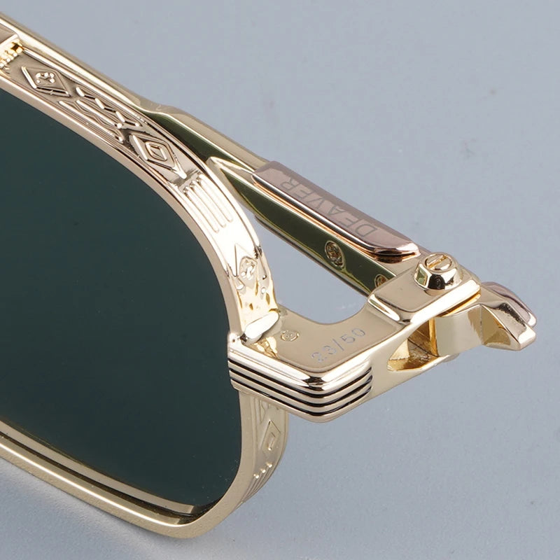 Lunettes de Soleil Carrées Façon Main Deaver UV400 Unisexe – CLEVI Paris