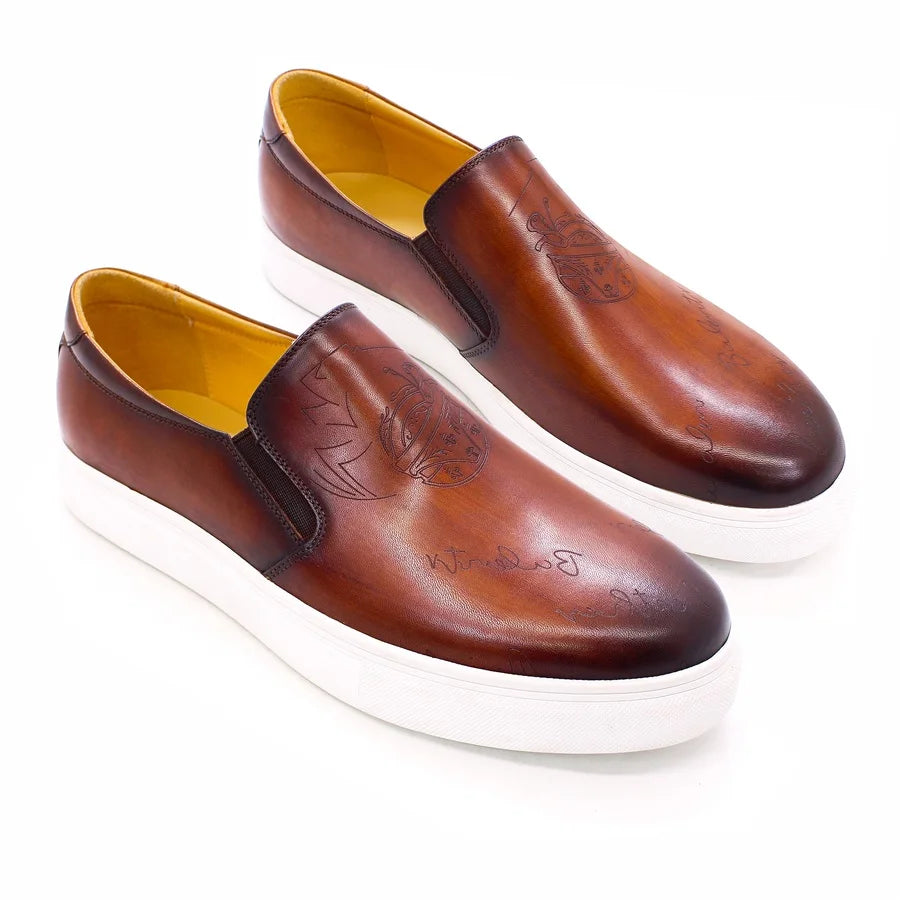 Mocassins homme en cuir W123-K13 – CLEVI Paris