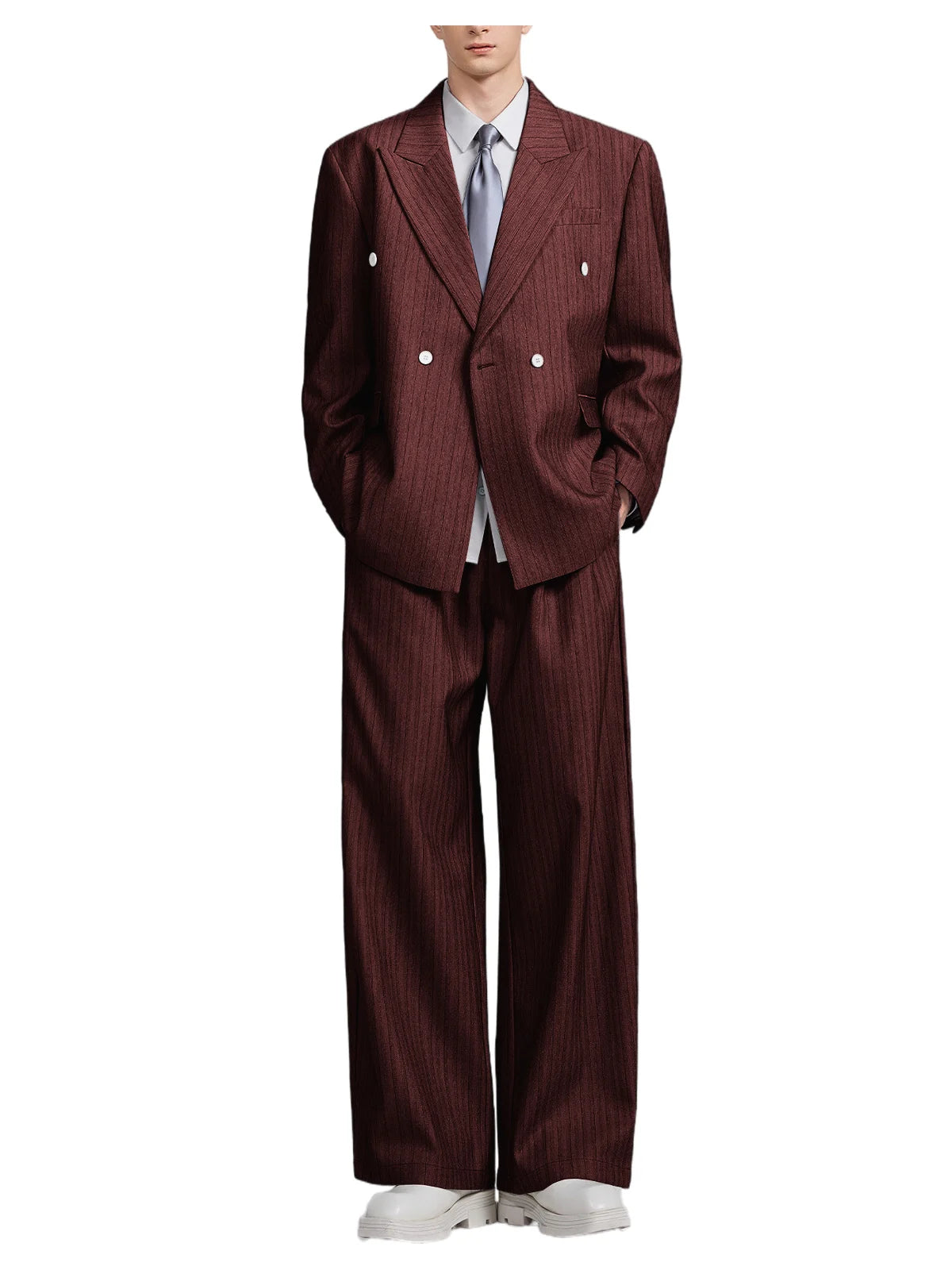Costume 2 pièces à rayures pour homme – CLEVI Paris
