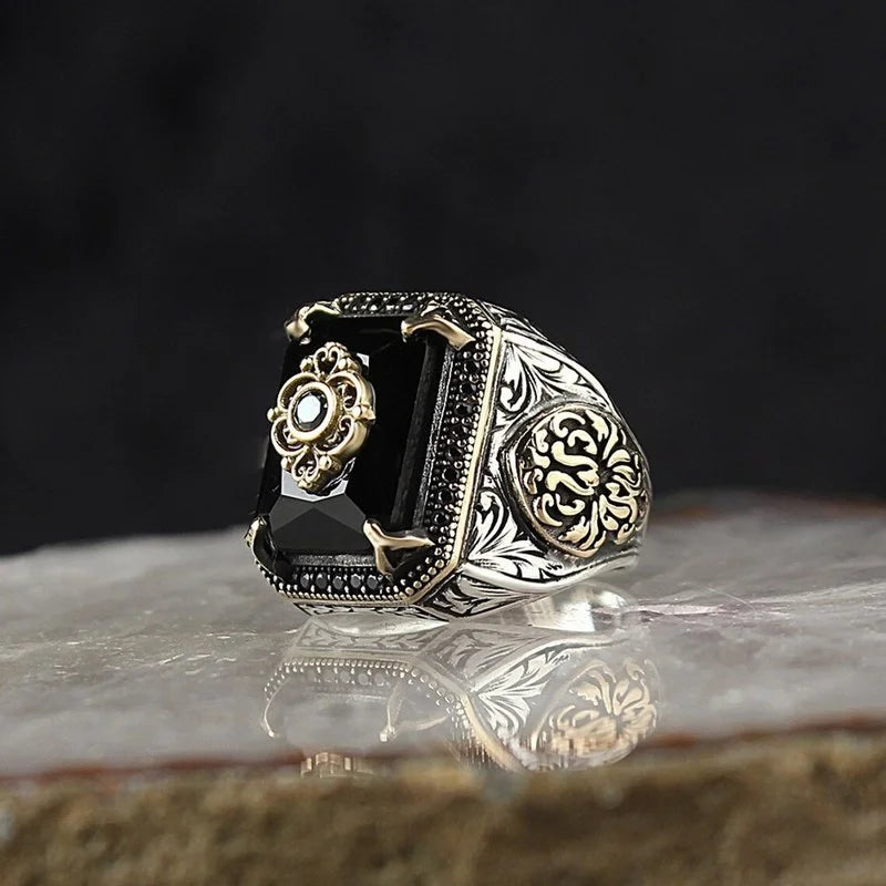 Bague Unisexe Zirconium Motif Géométrique – CLEVI Paris