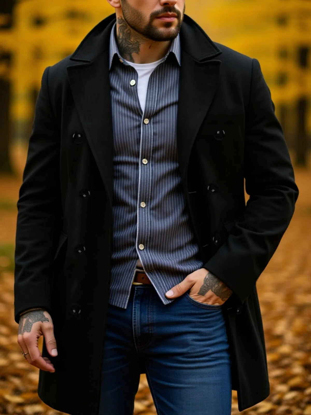 Pardessus Homme Double Boutonnage – CLEVI Paris