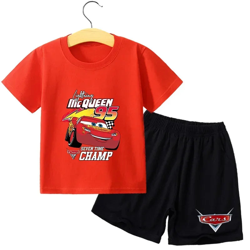 Ensemble enfant Cars T-shirt et short – CLEVI Paris
