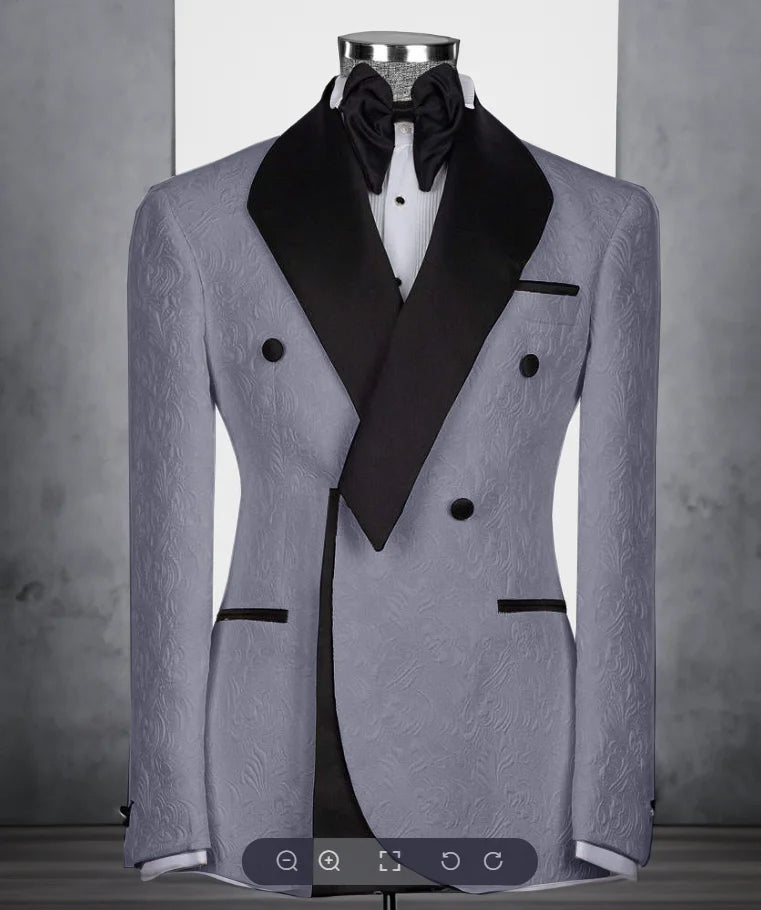 Costume homme fleuri 2 pièces, coupe droite – CLEVI Paris