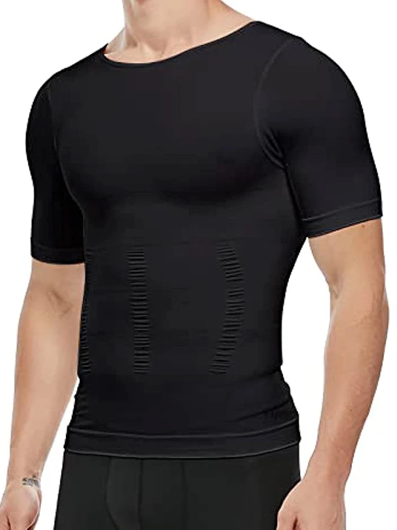 Gaine Amincissante Homme Débardeur Compression Ventre Plat Soutien Dorsal – CLEVI Paris