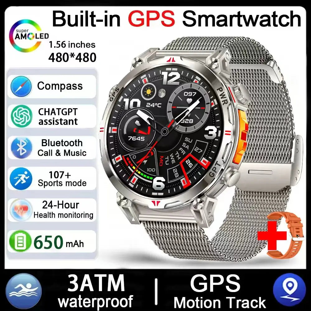 Montre GPS DAORKOW AMOLED 1,56″ – CLEVI Paris
