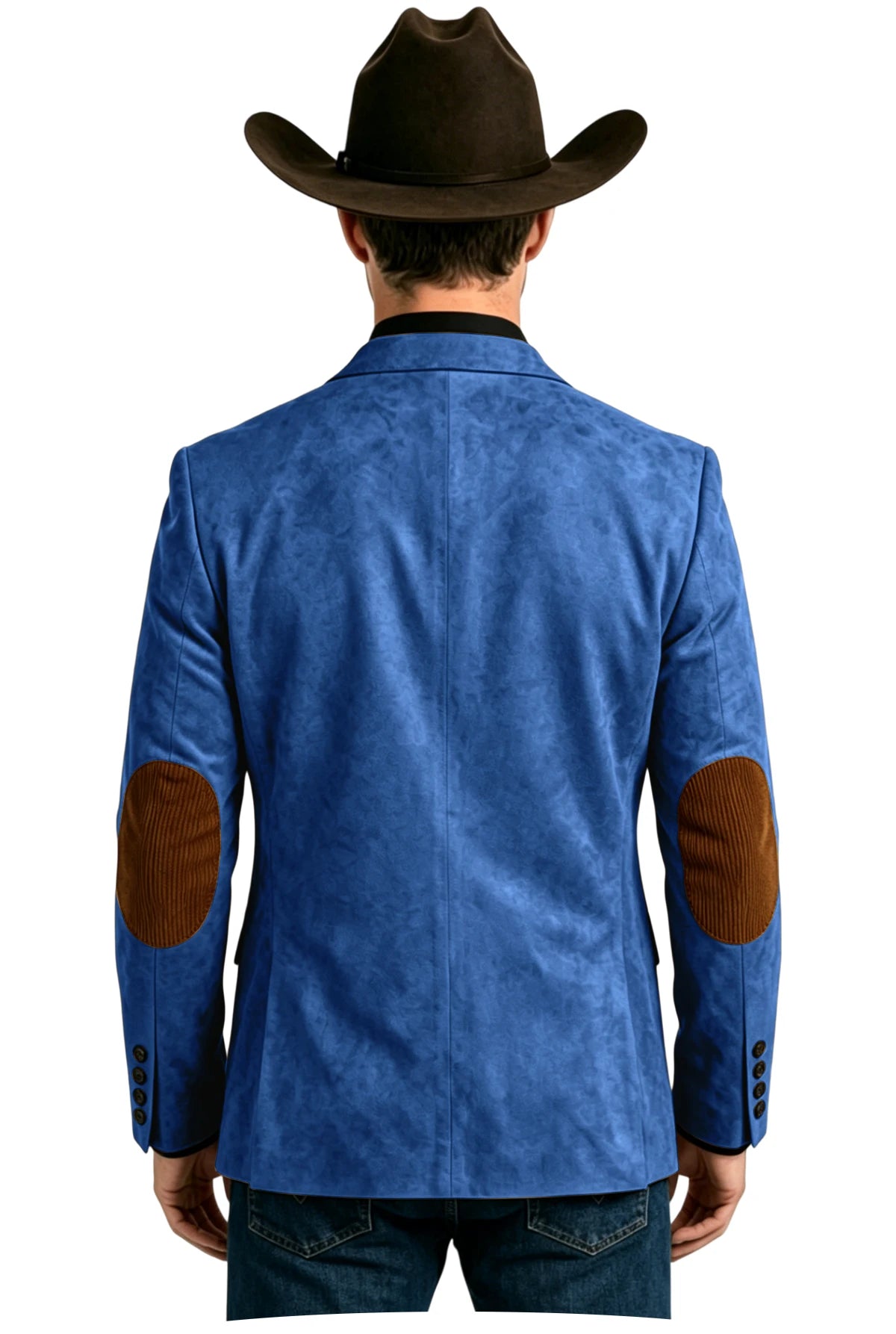 Blazer homme effet daim style western – CLEVI Paris