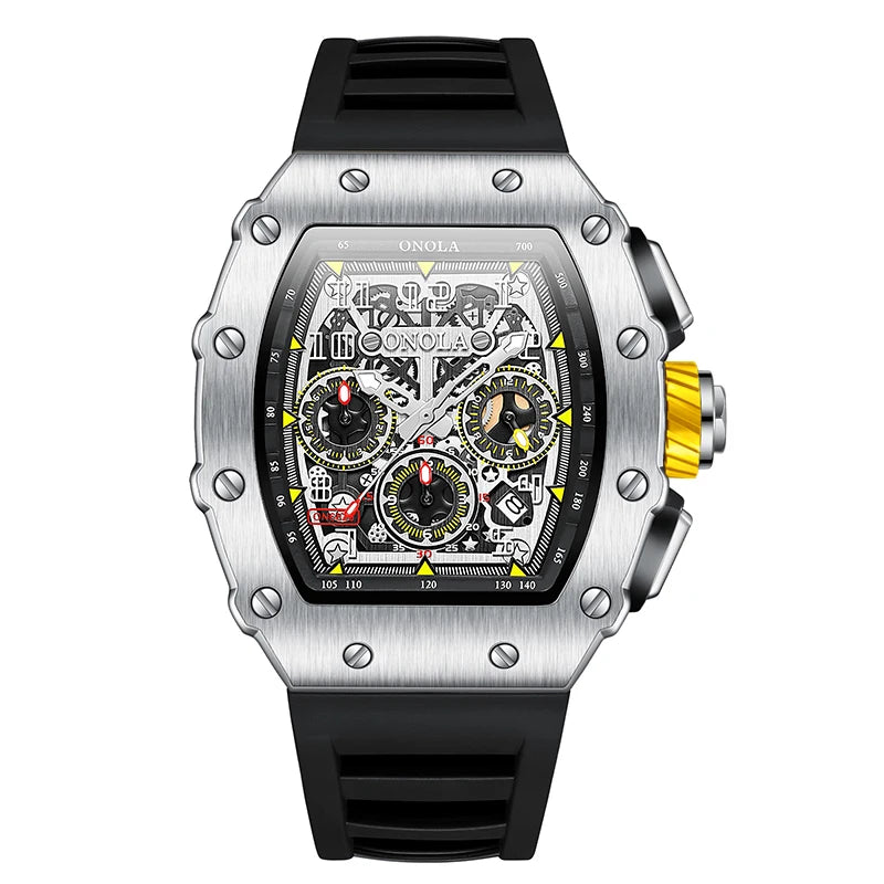 Montre Mécanique Tonneau Chiffres Romains ONOLA Homme – CLEVI Paris