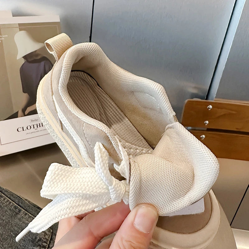 Baskets en toile rayées enfant unisexe – CLEVI Paris