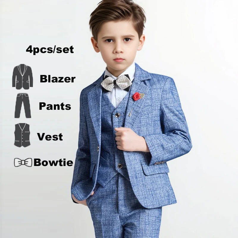 Costume garçon à carreaux, plusieurs ensembles – CLEVI Paris