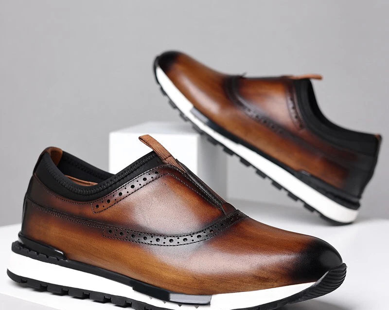 Sneakers Oxford Cuir Suède Homme – CLEVI Paris