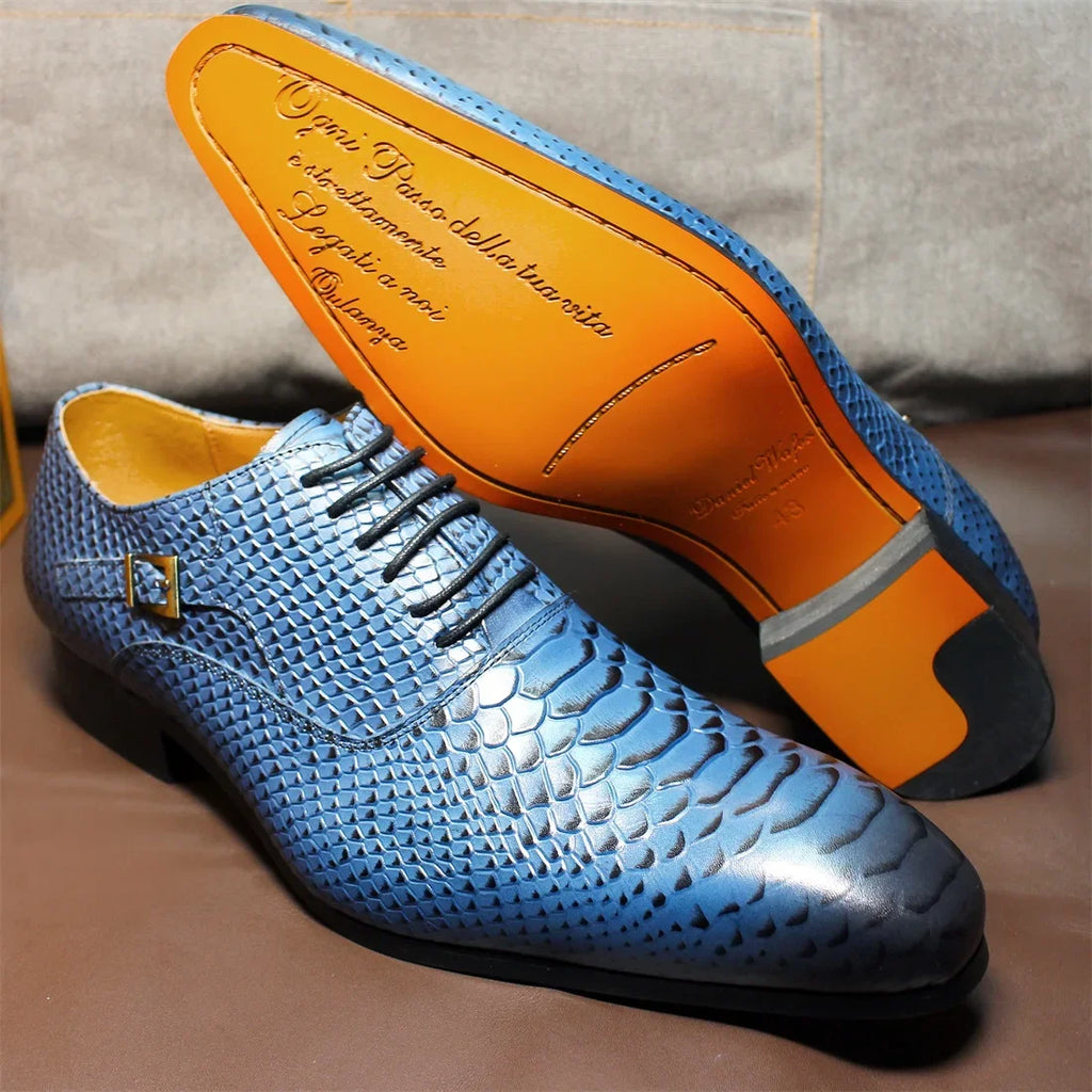 Oxford homme à lacets en cuir véritable – CLEVI Paris